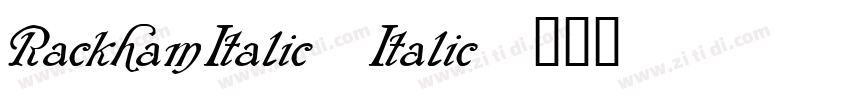 RackhamItalic Italic字体转换